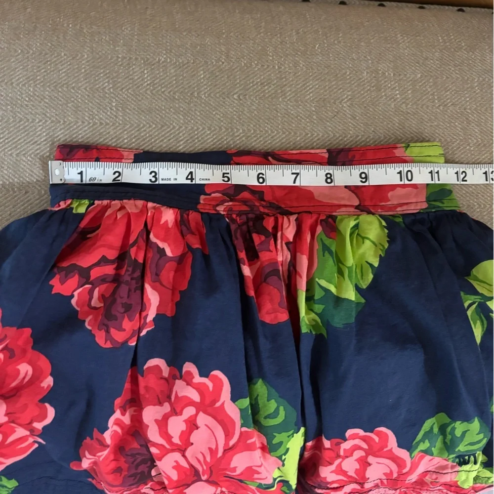 Abercrombie & Fitch Floral Rose Flutter Skirt | Size XS